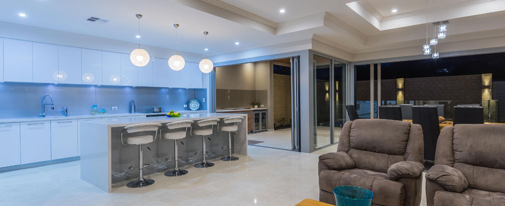 Living Room With Bifold Doors